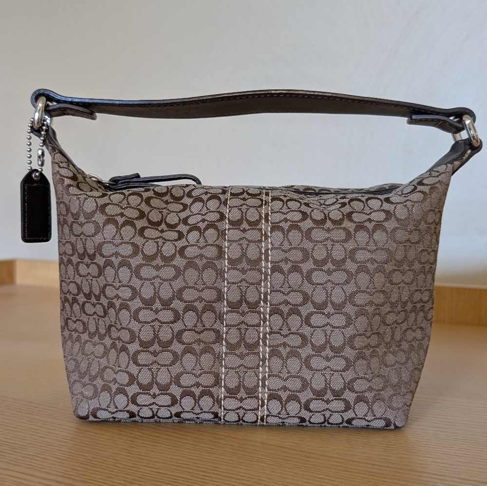 Coach Tan Brown Signature Canvas Bag